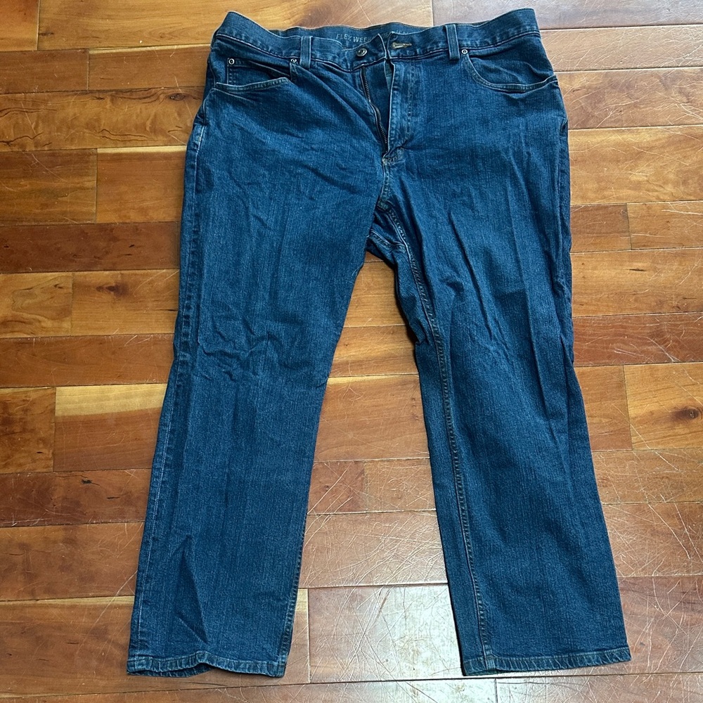 Duluth Trading Co Men's Relaxed Fit Deep Indigo Jeans